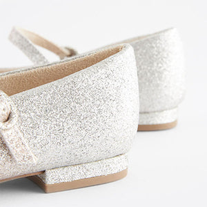 Ombre Gold / Silver Glitter Mary Jane Occasion Shoes (Older Girls)