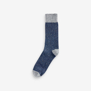 Multi Neppy Heavyweight Socks With Wool And Silk 4 Pack