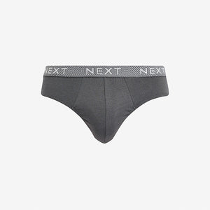 Grey Mixed 4 pack Cotton Rich Briefs