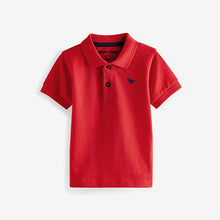 Load image into Gallery viewer, Red Short Sleeve Plain Polo Shirt (3mths-6yrs)
