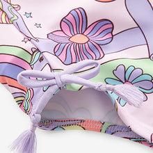 Load image into Gallery viewer, Pink Unicorn Frill Swimsuit (3mths-5yrs)
