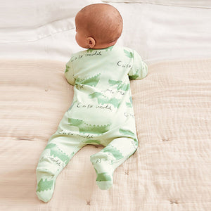 Multi Pastel Baby Character Sleepsuits 3 Pack (0-18mths)