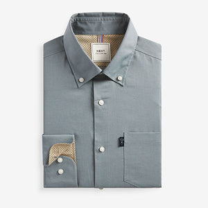 Seafoam Green Regular Fit Single Cuff Easy Iron Button Down Oxford Shirt