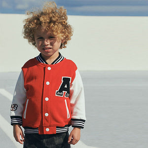 Red Letterman Jacket (3mths-6yrs)