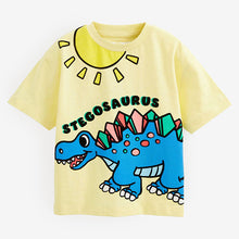 Load image into Gallery viewer, Yellow Dino Short Sleeve Character T-Shirt (3mths-6yrs)
