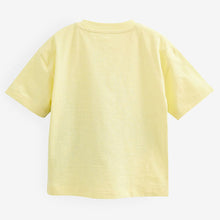 Load image into Gallery viewer, Yellow Dino Short Sleeve Character T-Shirt (3mths-6yrs)

