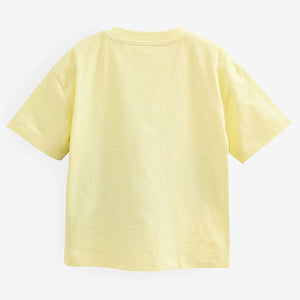 Yellow Dino Short Sleeve Character T-Shirt (3mths-6yrs)