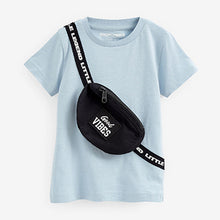 Load image into Gallery viewer, Blue Bag Short Sleeve Interactive T-Shirt (3mths-7yrs)
