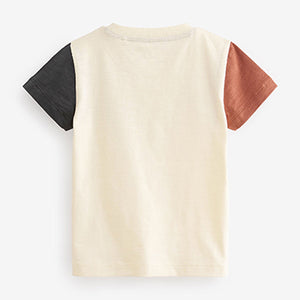 Neutral Short Sleeve Appliqué T-Shirt (3mths-6yrs)