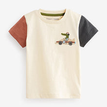 Load image into Gallery viewer, Neutral Short Sleeve Appliqué T-Shirt (3mths-6yrs)
