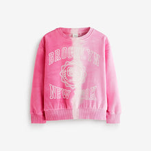 Load image into Gallery viewer, Tie Dye Pink Crew Sweatshirt Top (3-12yrs)
