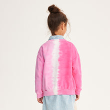 Load image into Gallery viewer, Tie Dye Pink Crew Sweatshirt Top (3-12yrs)
