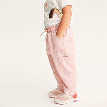 Load image into Gallery viewer, Pink Cargo Trousers (3mths-6yrs)
