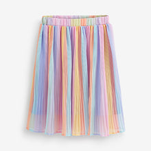Load image into Gallery viewer, Rainbow Stripe Pleated Midi Skirt (3-12yrs)
