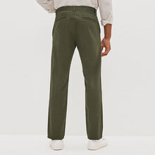 Load image into Gallery viewer, Khaki Green Slim Stretch Chino Trousers
