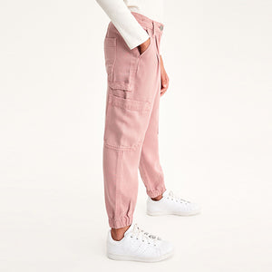 Pink TENCEL™ Cargo Trousers (3-12yrs)