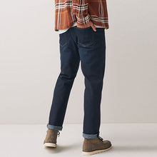 Load image into Gallery viewer, Dark Ink Blue Straight Coloured Stretch Jeans
