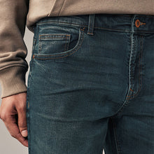 Load image into Gallery viewer, Dark Blue Tint Straight Coloured Stretch Jeans
