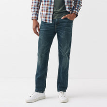 Load image into Gallery viewer, Dark Blue Tint Straight Coloured Stretch Jeans
