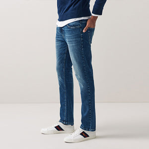 Blue Wash Slim Fit Classic Stretch Jeans