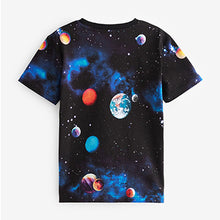 Load image into Gallery viewer, Black Planet All Over Print Short Sleeve T-Shirt (3-12yrs)
