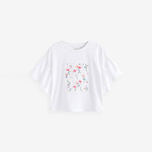 Load image into Gallery viewer, Ecru Oversized Embellished Graphic T-Shirt (3-12yrs)
