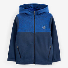 Load image into Gallery viewer, Blue Side Panel Sporty Zip Through Hoodie (5-12yrs)
