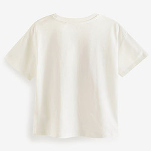White/Pink Sequin Tarot Unicorn T-Shirt (3-12yrs)