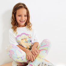 Load image into Gallery viewer, White Sequin Unicorn Oversized T-Shirt and Leggings Set (3-12yrs)
