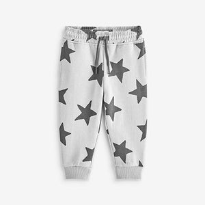 Grey Star All Over Print Joggers (3mths-6yrs)