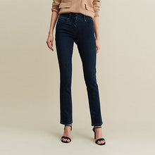 Load image into Gallery viewer, Inky Blue Denim Slim Lift And Shape Jeans
