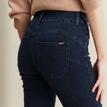 Load image into Gallery viewer, Inky Blue Denim Slim Lift And Shape Jeans
