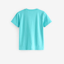 Load image into Gallery viewer, Aqua Blue Short Sleeve T-Shirt (3-12yrs)
