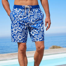 Load image into Gallery viewer, Blue Floral Boardshorts
