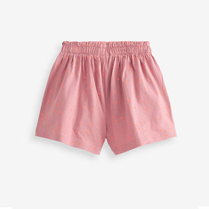 Pink Bright Heart Short Pyjamas 2 Pack (4-12yrs)
