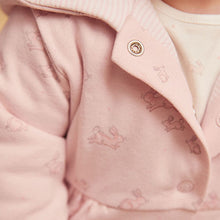 Load image into Gallery viewer, Pink Hooded Baby Jacket (0mths-18mths)
