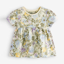 Load image into Gallery viewer, Lilac Purple Floral Cotton T-Shirt (3mths-6yrs)
