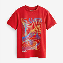 Load image into Gallery viewer, Red Short Sleeve Graphic T-Shirt (3-12yrs)
