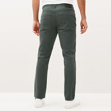 Load image into Gallery viewer, Dark Green Slim Fit Motion Flex Soft Touch Chino Trousers
