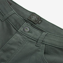 Load image into Gallery viewer, Dark Green Slim Fit Motion Flex Soft Touch Chino Trousers
