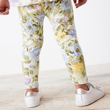 Load image into Gallery viewer, Lilac Purple Floral Leggings (3mths-6yrs)
