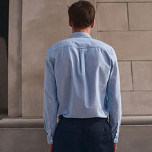 Load image into Gallery viewer, Light Blue Regular Fit Long Sleeve Oxford Shirt
