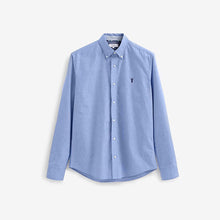 Load image into Gallery viewer, Light Blue Regular Fit Long Sleeve Oxford Shirt
