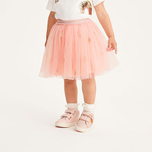 Load image into Gallery viewer, Pale Pink Floral Tutu Skirt (3mths-6yrs)
