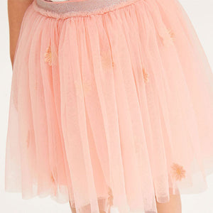 Pale Pink Floral Tutu Skirt (3mths-6yrs)