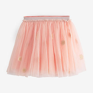 Pale Pink Floral Tutu Skirt (3mths-6yrs)