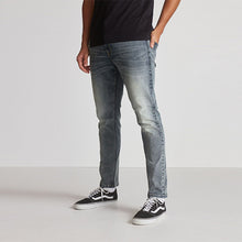 Load image into Gallery viewer, Vintage Grey Slim Fit Essential Stretch Jeans
