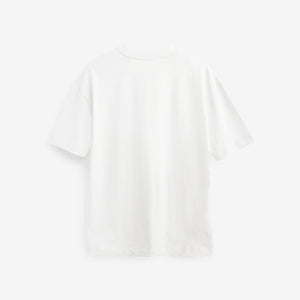 Ecru Cream Print Heavyweight T-Shirt