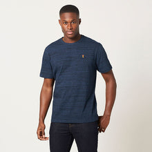 Load image into Gallery viewer, Navy Blue Inject Stag Marl T-Shirt
