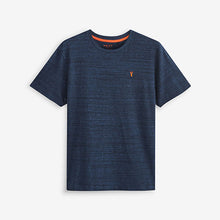 Load image into Gallery viewer, Navy Blue Inject Stag Marl T-Shirt

